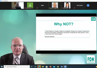 Professor Jӓger Talked with the Feirnetzen Foundatio...