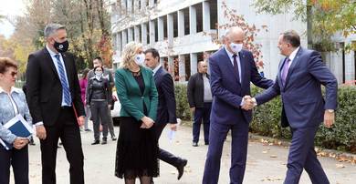 Serbian Member of BH Presidency Milorad Dodik visite...