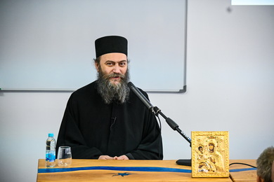 Abbot of Hilandar Monastery Gave a Lecture at the Fa...
