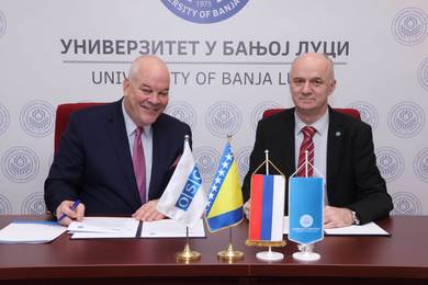 A Memorandum of Understanding signed with the OSCE m...