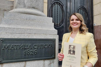 Assist. Prof. Nataša Lukić Kovač, PhD, wins the ‘Jos...