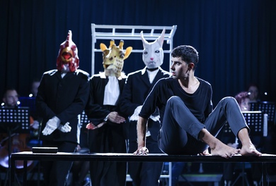 The opera “Cherry with a Golden Pit” before audience...