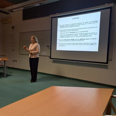 Professor Vasiljević Poljašević held a lecture in Lj...