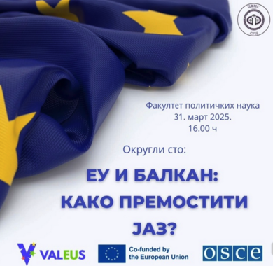 Округли сто „ЕУ и Балкан: како премостити јаз?“
