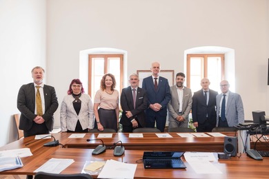 Rector Gajanin at the session of the Rectors’ Board ...