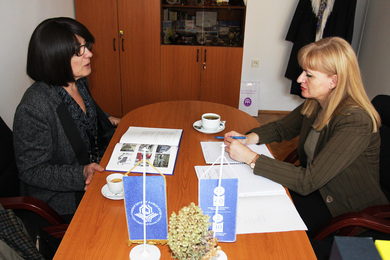 Aкадемик  Јасмина Л. Вујић посјетила Универзитет у Б...