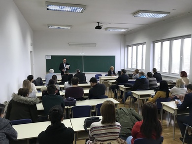 Бивши јасеновачки логораш у посјети Филозофском факу...